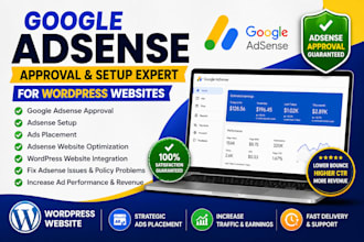 do google adsense approval, adsense setup and wordpress website optimization