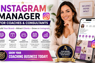 manage instagram for coaches consultants and personal brands