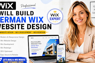 build german wix website design, wix website design wix development wix redesign