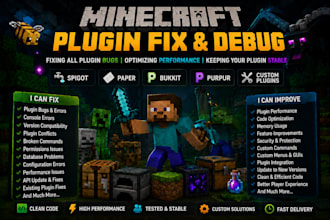 fix minecraft plugin, spigot plugin, paper plugin, bukkit plugin, purpur bug fix