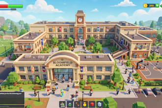 build a custom roblox map with terrain, buildings, lua scripting and game assets