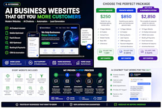 a business website with an ai chatbot