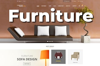 furniture website home decor website design