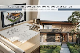 prepare professional revit drawings for australian council approval