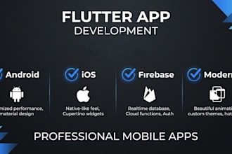 develop a professional flutter app