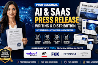 write and distribute ai and saas press releases