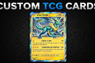 design custom pokemon tcg trading cards and collectible card art