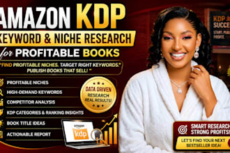 do amazon KDP keyword and niche research for profitable books