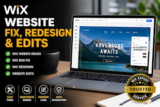 fix wix website issues, wix bug fix, wix redesign and website edits