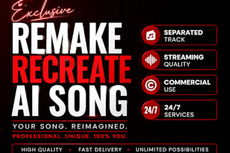recreate or remake your ai song, remake your instrumental to avoid copyrighted