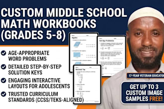 create custom mathematics word problems and workbooks