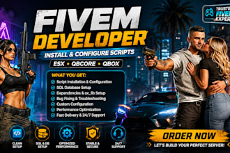 install and configure fivem scripts for esx, qbcore and qbox