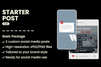 design social media posts and editable canva templates