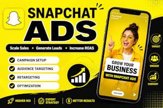 create and manage high converting snapchat ads campaigns for your business