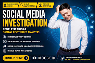 perform social media investigation, people search and digital footprint analysis
