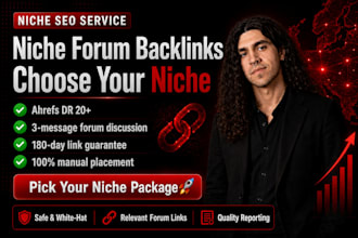 build manual niche forum backlinks with natural forum posting
