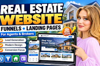 landing page, sales funnel on systeme io for real estate