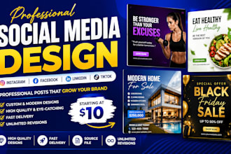 design professional social media posts for your brand