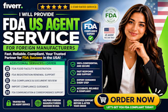 provide fda US agent service for foreign manufacturers