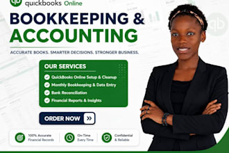 do bookkeeping and quickbooks online and accounting support