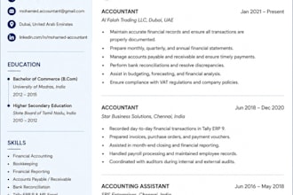 create a modern professional resume CV desing