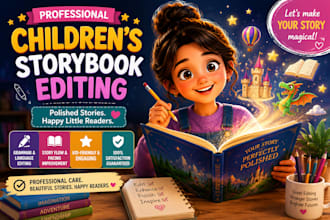 edit children story book proofread kids story children book story book editor