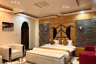 design modern kitchen interior and bedroom interior