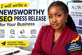 write a newsworthy SEO press release for your business