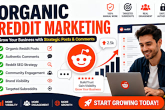 manage organic reddit marketing with posts comments for business growth