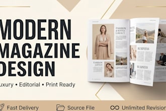 design a modern magazine layout in adobe indesign