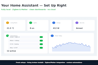 set up and automate your home assistant smart home