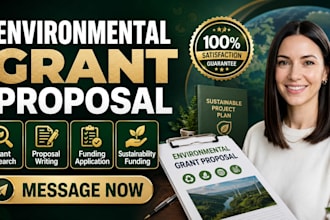 write environmental grant proposal and application
