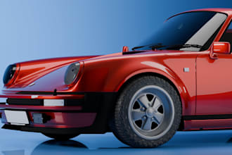 create realistic automotive car renders and animations