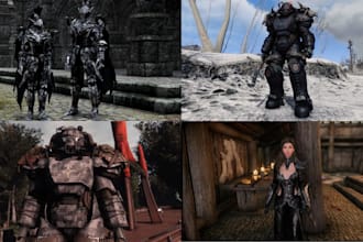 make custom armor weapon or character for skyrim, fallout 4, re, bg3