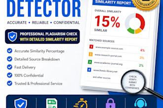 check plagiarism and similarity report