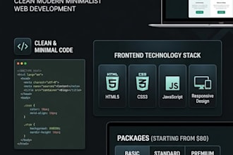 build professional responsive frontend website