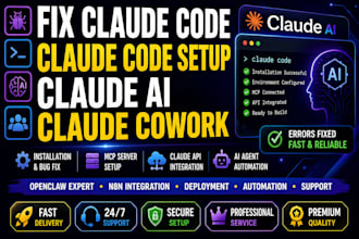 fix claude code claude code setup claude ai claude cowork expert claude fable VA