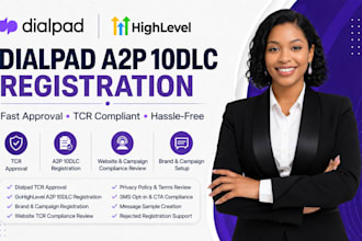 do a2p 10dlc registration and tcr compliance for dialpad SMS