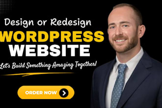 design wordpress business website, woo commerce store redesign