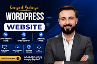 design wordpress business website, woo commerce store redesign