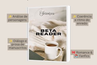 leitora profissional com feedback sincero para autores
