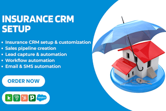 setup insurance CRM workflows using keap zoho bigin hubspot salesforce pipedrive