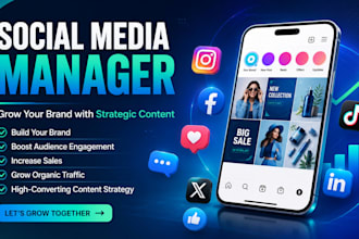 be your social media marketing manager and content strategist