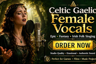 sing medieval tavern song ancient celtic chant traditional folk vocal