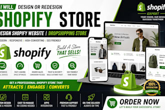 shopify store design and redesign shopify website design shopify dropshipping
