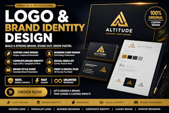 design a modern logo and brand identity