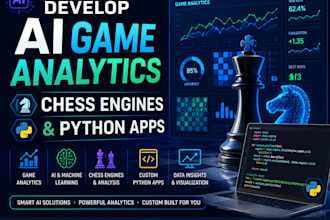 develop ai game analytics chess engines and python apps