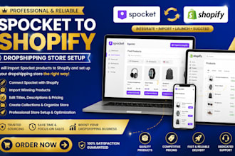 import spocket products to shopify and set up your shopify dropshipping store
