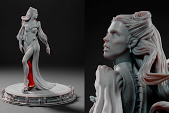 sculpt custom collectible figures for 3d printing