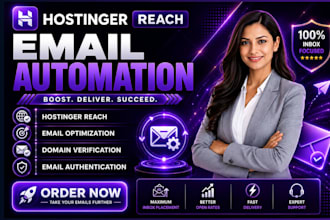 setup hostinger reach email automation welcome sequence drip campaign flow setup
